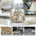 thumbnail image 6 of Yayeee Ashtray with Lid for Cigarette Smokeless Stainless Steel Home Ash Holder, Mountain Pattern, 6 of 7