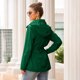 thumbnail image 4 of Chaqueta de lluvia para mujeres de Ichuanyi para mujeres livianas con capucha, chaqueta liviana con capucha con capucha chaqueta de viento sólida al aire libre impermeable ICHUANYI WER202308183220, 4 of 8