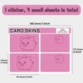 thumbnail image 2 of Rectangle PVC Plastic Waterproof Card Stickers Self-adhesion Card Skin for Bank Card Decor Pig 186x137mm, 2 of 6
