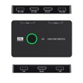 thumbnail image 2 of Dispositivos HD KVM Teclado Ratón Impresora KVM Hub Adaptador Equipo para compartir 2 PC WDOplteas Para estrenar, 2 of 7