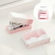 thumbnail image 1 of Mini Desktop Stapler Set | Small Portable Cute Design | 2-Pack Gradient Colors Yellow Purple Pink | Includes 400 Staples | 15 Sheet Capacity | 6.5x4x3.2cm | Office Essentials, 1 of 6