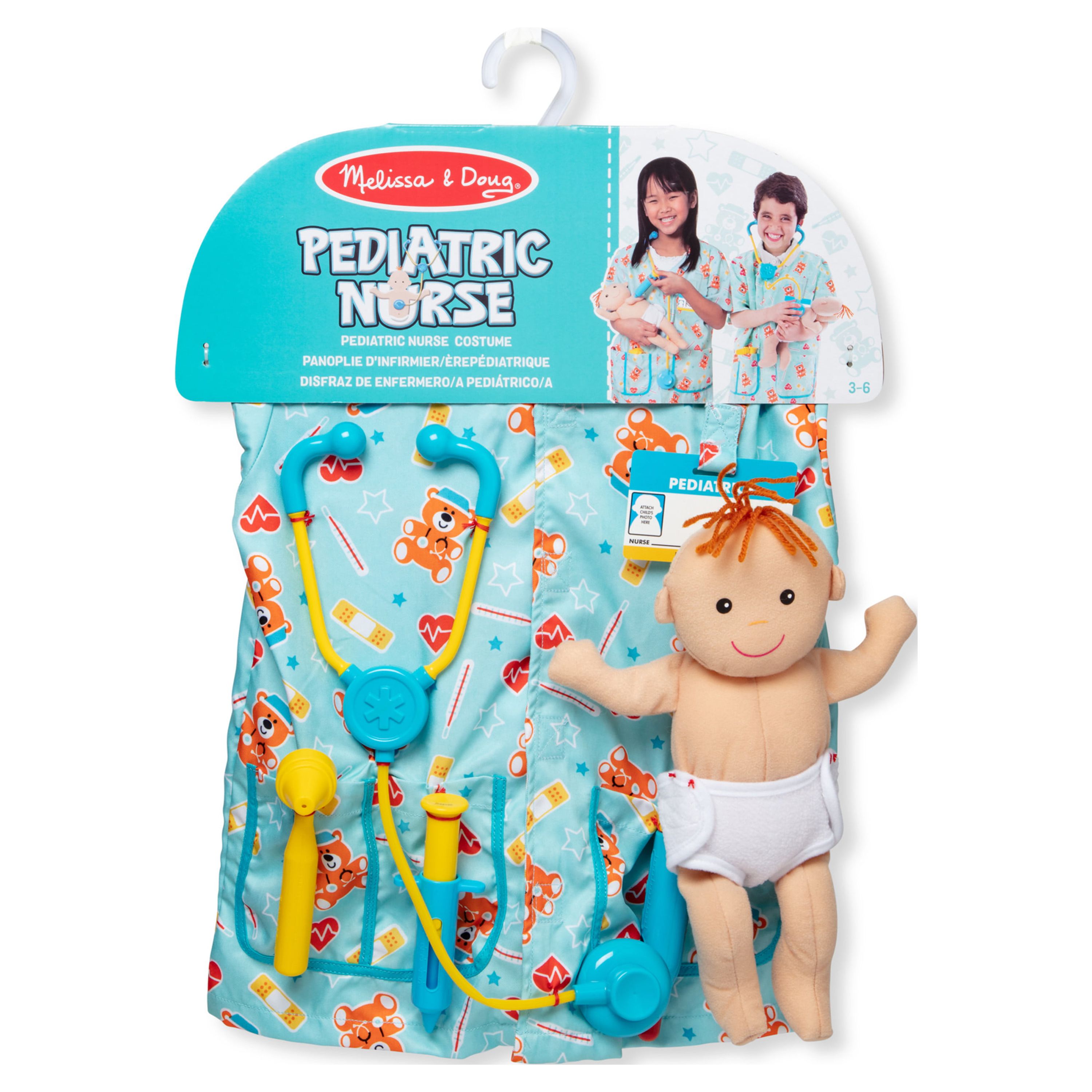 Melissa & Doug Pediatric Nurse Costume Role Play Set photo 3