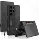 thumbnail image 1 of Leather Flip Case with Card Holder and Kickstand for Galaxy S25 Ultra Magnetic Closure Cover, 1 of 5