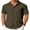 Army Green, variant on Mens Waffle Shirts Short Sleeve Button Down Untucked Shirt Summer Wedding Shirt