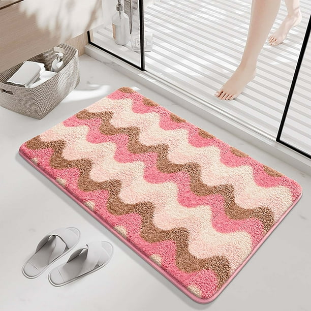 Felpudo de entrada para sala de estar, dormitorio, mesita de noche, baño, antideslizante y absorbente, almohadilla antideslizante y absorbente