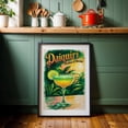 thumbnail image 6 of Classic Daiquiri Print: Timeless Cuban Cocktail - Havana Cuba Illustration Cocktail Tropical Vintage Poster Jungle Travel Poster Typography Fruit Black Framed Wall Art Print 5 x 7 inches, 6 of 8