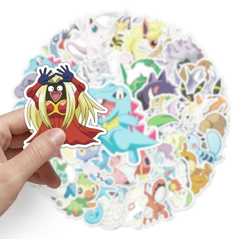 Pikachu Pokeball Anime Pokemon GO Inspired Fanart Glossy, Water Resistant,  Die Cut, Vinyl Sticker 
