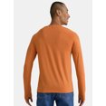 thumbnail image 3 of Ozark Trail Men's & Big Men's Merino Wool Blend Long Sleeve Tee with UPF50+, Sizes S-3XL, 3 of 5