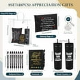 thumbnail image 2 of 48 Pcs/8 Sets Employee Appreciation Gifts 8 Thank You for Being Awesome Tumblers 8 Inspirational Notebooks 8 Ballpoint Pen 8 Makeup Bags 8 Keychain with 8 Clear Bag for Women Men Coworker, 2 of 7