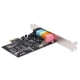 thumbnail image 2 of Tarjeta de sonido Irfora Tarjeta de expansión PCI-E Express 5.1 Sonido Tarjeta de sonido de 5 puertos Tarjeta de sonido envolvente estéreo para escritorio Negro Irfora Tarjeta de sonido, 2 of 5