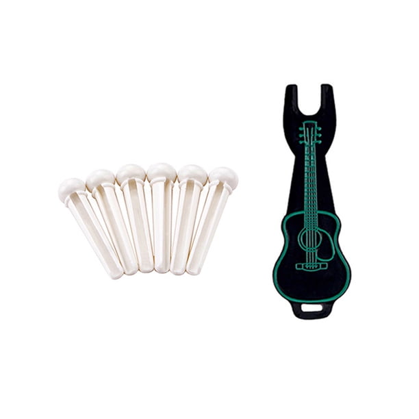 Naiovety 6 uds Pin puente de guitarra H01 pieza de repuesto piezas de instrumentos accesorios de decoración de larga duración Navidad Acción Accesorios para instrumentos musicales