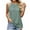 Green, variant on Women Sexy Halter Tank Top Pleated Loose Fit Summer Sleeveless