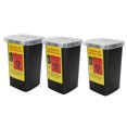 thumbnail image 3 of Dioche 3pcs Waste Needle Case Translucent Cover Trash Case Black, 3 of 8