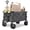 Grey + ABS + Aluminium Alloy, variant on 450LB 400L Folding Utility Wagon, Heavy-Duty Collapsible Cart with 6.5" All-Terrain Wheels, Adjustable Handle & 600D Oxford Fabric for Camping Gardening Sports, Black