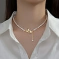 thumbnail image 2 of LYMAYTER Collier Charme Collier pour Femmes - Fait Main, Rétro, Perle, Fête, 2 of 6