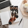 thumbnail image 6 of Pofeuu Whimsical Halloween Skeletons Print Crew Socks, Adult Running Hiking Socks for Youth and Adult, 6 of 7