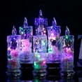 thumbnail image 4 of Dserhfy 1Pc/2Pcs Eternal Flower Flameless Candles LED Flickering Pillar Candles Valentine's Day Night Light for Wedding Home Decor, 4 of 8