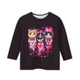 thumbnail image 5 of RXMEKW T-Shirt à Manches 3/4 Imprimé Ludique Col Rond pour Filles pour Garçons 3-12 Ans Coupe Régulière, 5 of 5