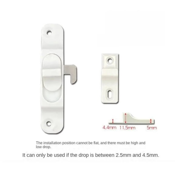 Sliding Folding Trackless Screen Door Latches Push-Pull Mesh Window Hook Locks Anti-theft Lock Buckle Left&Right Universal Latch