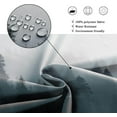thumbnail image 4 of Stall Forest Dark Men Small Half Shower Curtain 36Wx72H Inch Nature Gothic Tree Winter Mountain Foggy Woodland Narrow Decor Bathroom Windows Fabric Polyester Waterproof 7 PCS Plastic Hooks, 4 of 6