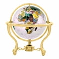 thumbnail image 2 of Astoria Grand Gemstone Globe with Opalite Ocean and Commander 3-Leg Table Stand, 2 of 7