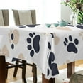 thumbnail image 5 of Yayeee Tablecloths 60" x 120" Rectangle Wrinkle Resistant Party Table Cover, Black Cat Paw, 5 of 8