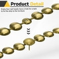 thumbnail image 4 of Upholstery Nailhead Trim, 5 Meters Glossy Upholstery Tacks Strips, Decorative Nail Trims with Nails for Sofa Headboard, Chair DIY Furniture Accessory (20mm Bronze), 4 of 7