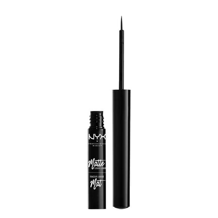 NYX Professional Makeup Matte Liquid Liner, Black (Best Eyeliner In The World)