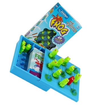 Frog Checkers Travel Toys for Toddlers Baby Kids Playing Reasoning Board Game Animal Games Funny Chessboard Infant
