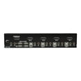 thumbnail image 3 of StarTech.com 4 Ports DisplayPort KVM Switch, 4K 60Hz, Simple Affichage, Double Port UHD DP 1.2 USB KVM Switch avec Hub USB 2.0 Intégré et Audio, Dell, HP, Apple, Lenovo, Conforme TAA - Clavier/vidéo/souris Switch (SV431DPUA2) - KVM / Audio Switch - 4 x KVM / Audio - 1 Utilisateur local - Bureau - AC 100 - 240 V, 3 of 5