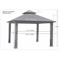 thumbnail image 6 of ACACIA 12' x 12' Aluminum Frame with OutDura Soft Top Gazebo in Cardinal Red, 6 of 13