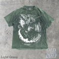 thumbnail image 3 of Wizard and Dragon Fantasy Graphic Print T-Shirt | Vintage Magic Castle Tee | Retro Gothic Mystic Unisex Top, 3 of 5