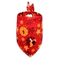thumbnail image 2 of Festive Thanksgiving Dog Bandana, Holiday Pet Scarf Accessory For Mid-Sized Breeds, Adjustable Autumn Themed Clothes Apparel For Canine Parties And Family Gatherings, 1Pack H, 2 of 7