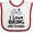 White and Red, variant on Inktastic I Love Biking with Grandpa Boys or Girls Baby Bib