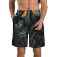 thumbnail image 1 of Fotbe Full Moon Black Dragon Trajes de Baño Estampados para Hombre, Shorts de Verano de Secado Rápido, Ropa de Playa, Bañadores-3X-Large, 1 of 6