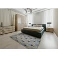 thumbnail image 5 of Ahgly Company Machine Washable Indoor Rectangle Transitional Dark Goldray Area Rugs, 5' x 7', 5 of 7