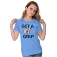 thumbnail image 4 of Get a Grip Golfing Golfer Joke Funny Women's T Shirt Ladies Tee Brisco Brands 3X, 4 of 6