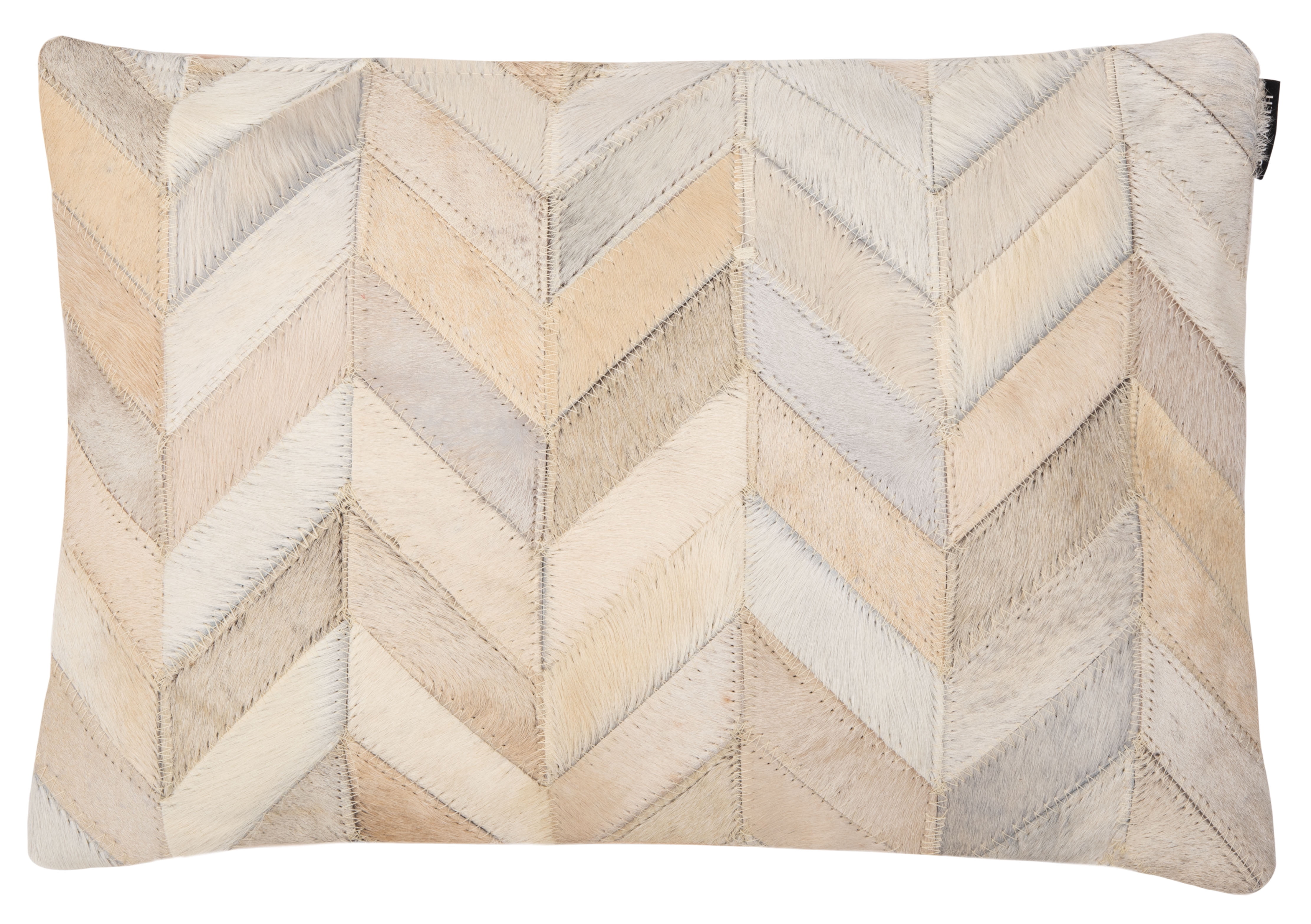 Safavieh Marley 14" x 20" Modern Multi/White Chevron Decorative Pillow