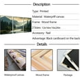 thumbnail image 4 of d 3Pcs Nature Landscape Wall Art Misty Forest Prints Mountain Pictures Dark Green Plant Posters Botanical River Canvas Painting Home Wall Decor for Living Room Bedroom Bathroom 12x16in, 4 of 7