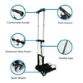 thumbnail image 5 of RMS Folding Luggage Cart - Aluminum Hand Truck with Wheels - Collapsible and Portable for Travel, Moving and Office Use (Black), 5 of 10