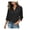 A-black, variant on Zeagoo Button Up Shirts for Women 3/4 Sleeve Collared Blouse with Pocket Work Tops
