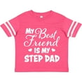 thumbnail image 3 of Inktastic My Best Friend is My Step Dad with Hearts Boys or Girls Toddler T-Shirt, 3 of 5