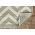 thumbnail image 3 of Elegance Chevron Ivory Area Rug 8 x 10 Transitional Style Easy Care Polypropylene, 3 of 6
