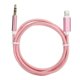 thumbnail image 1 of Car AUX Cable for iOS, 3.5mm AUX to iOS Adapter, Pink, 1 of 5