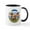 White/Black Inside, variant on CafePress - Palm Trees / Yorkie #7 Mug - 11 oz Ceramic Mug - Novelty Coffee Tea Cup