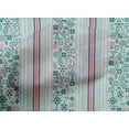 thumbnail image 4 of oneOone Cotton Cambric Pastel Mint Fabric Stripe & Geometric Ethnic Quilting Supplies Print Sewing Fabric By The Yard 56 Inch Wide, 4 of 4