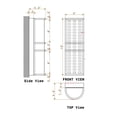 thumbnail image 4 of Meomi Lighting Integrated LED Wall Sconce Modern Indoor Metal Glass Acrylic Diffuser, 4 of 4
