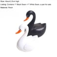 thumbnail image 6 of SPRING PARK 2Pcs Mini Lifelike Swan Garden Landscape Ornament Miniature Figurine DIY Craft Decor, 6 of 6