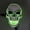 White skull-Blue light, variant on Halloween Mask LED Light Up Scary Skull Mask Costume Cosplay EL Wire Halloween Party