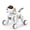 White & Gold, variant on Ruko 18011 Robot Dog Toy, Smart Interactive Puppy, Programmable, 30+ LED Faces, Remote & Gesture Control, Black & Gold, Ages 3-8